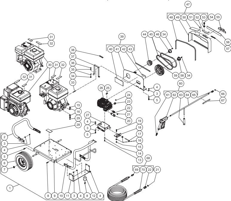 MITM JCW-3003-0MHB pressure washer parts and manual